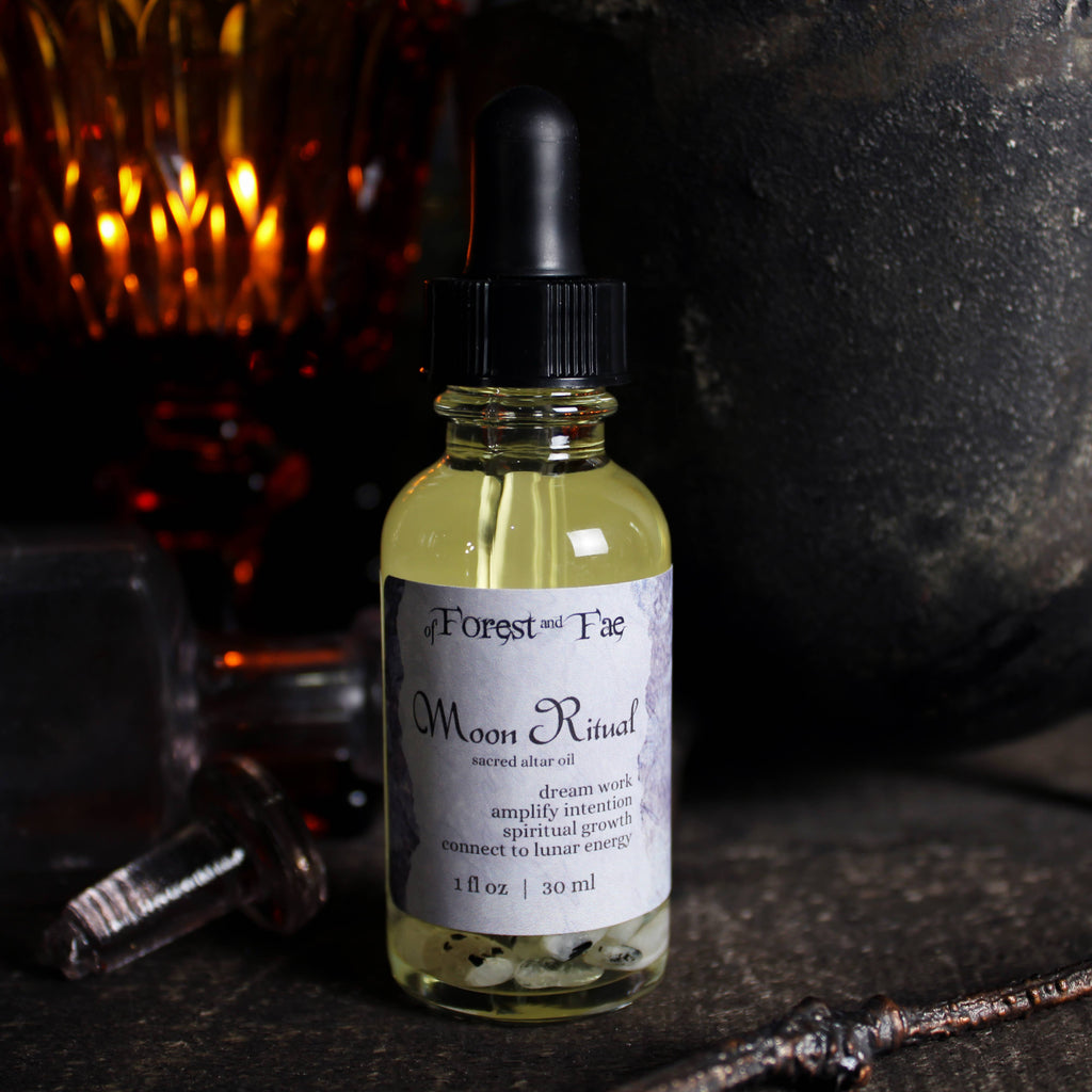 Moon Ritual • Sacred Altar Oil for Manifestation  Dream Work