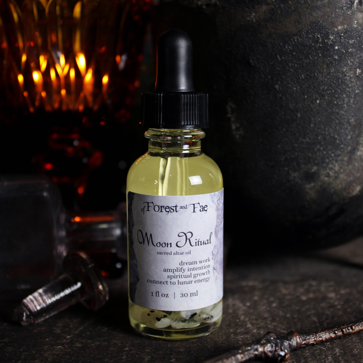 Moon Ritual • Sacred Altar Oil for Manifestation  Dream Work
