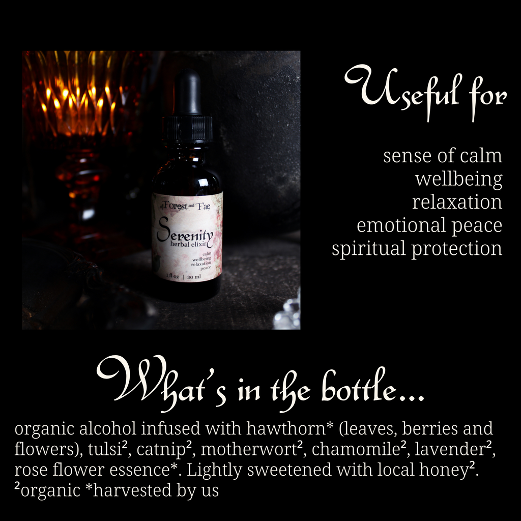 Serenity • Calming Elixir • Herbal Tincture for Peace