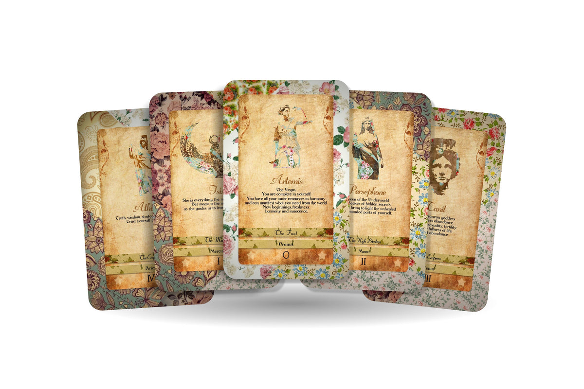 Tarot Deck - Goddess Power Cards - Major Arcana - Sacred Fem