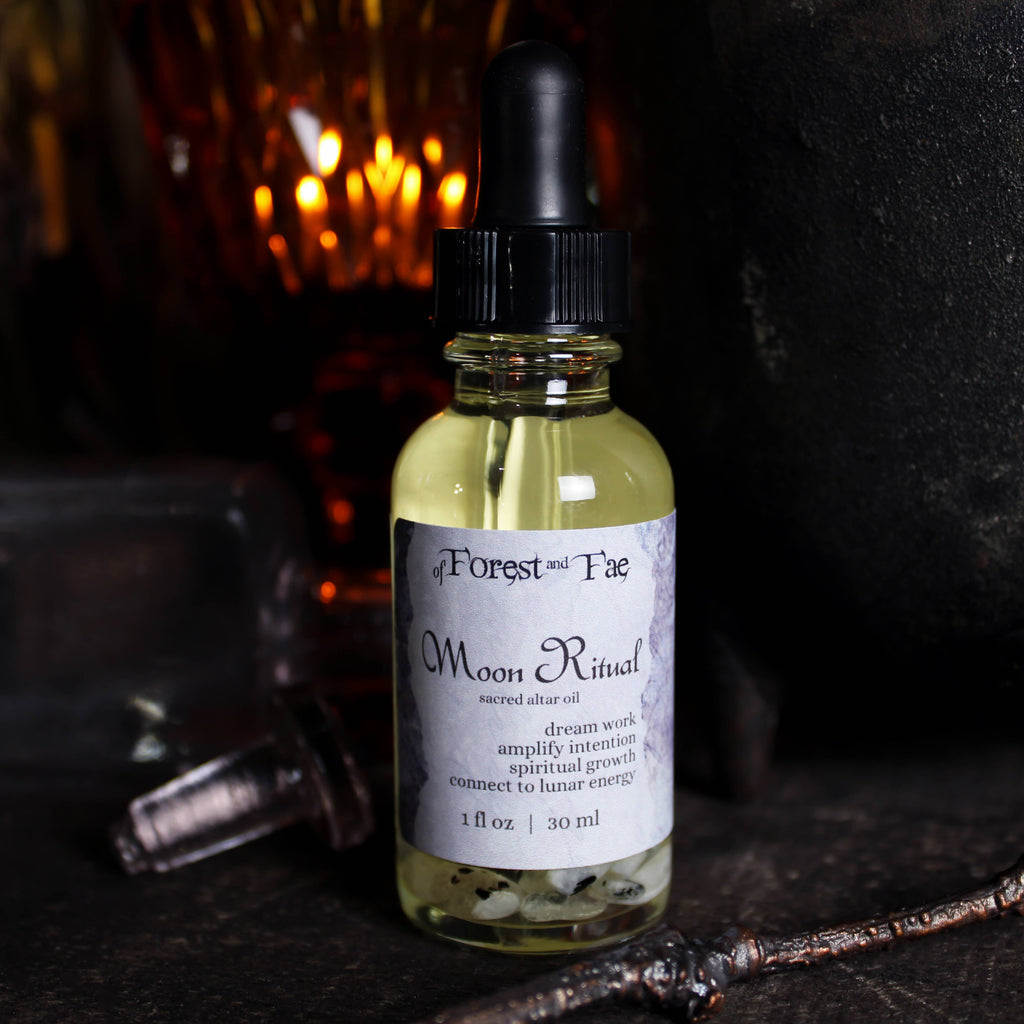 Moon Ritual • Sacred Altar Oil for Manifestation  Dream Work