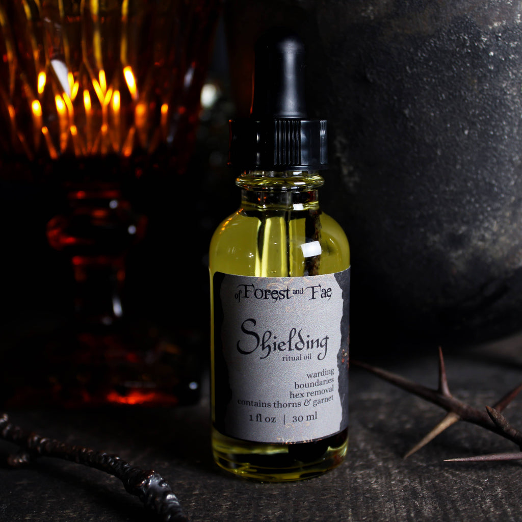 Shielding Ritual Oil • Altar Oil for Warding  Hex Removal