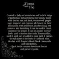 Shielding Ritual Oil • Altar Oil for Warding  Hex Removal