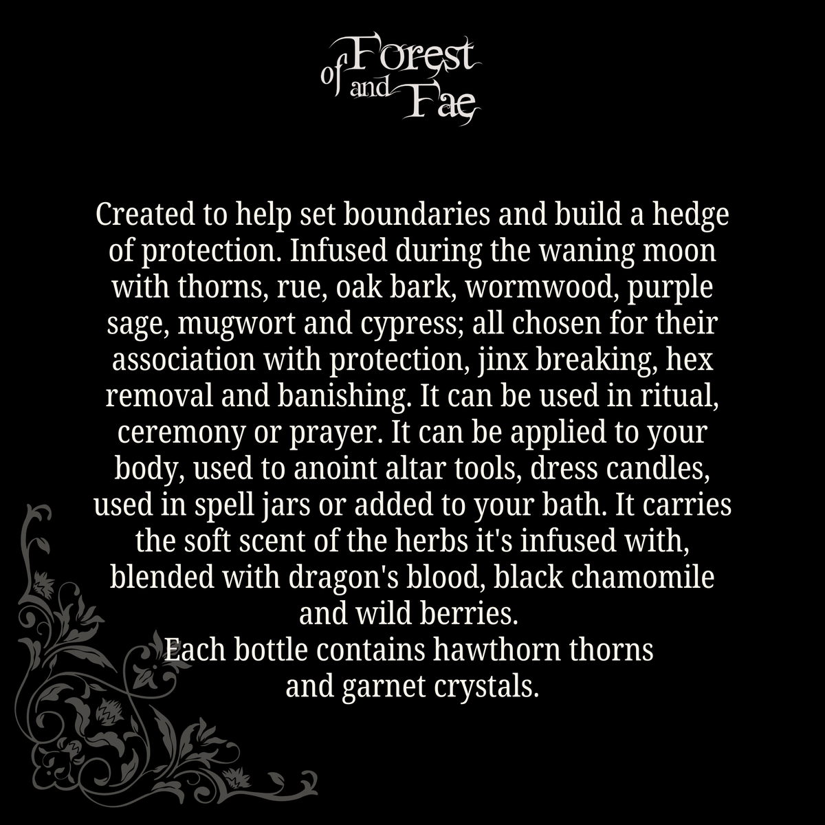 Shielding Ritual Oil • Altar Oil for Warding  Hex Removal