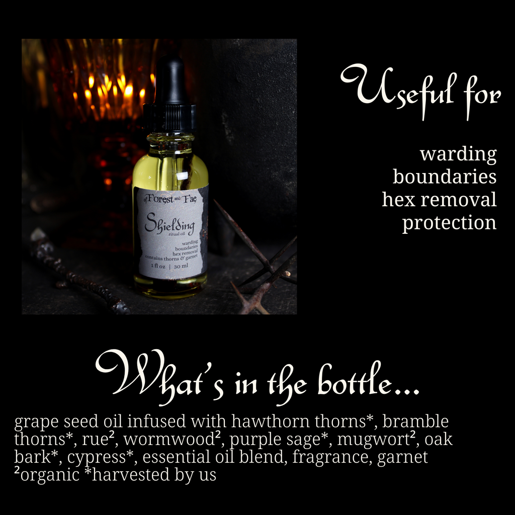 Shielding Ritual Oil • Altar Oil for Warding  Hex Removal