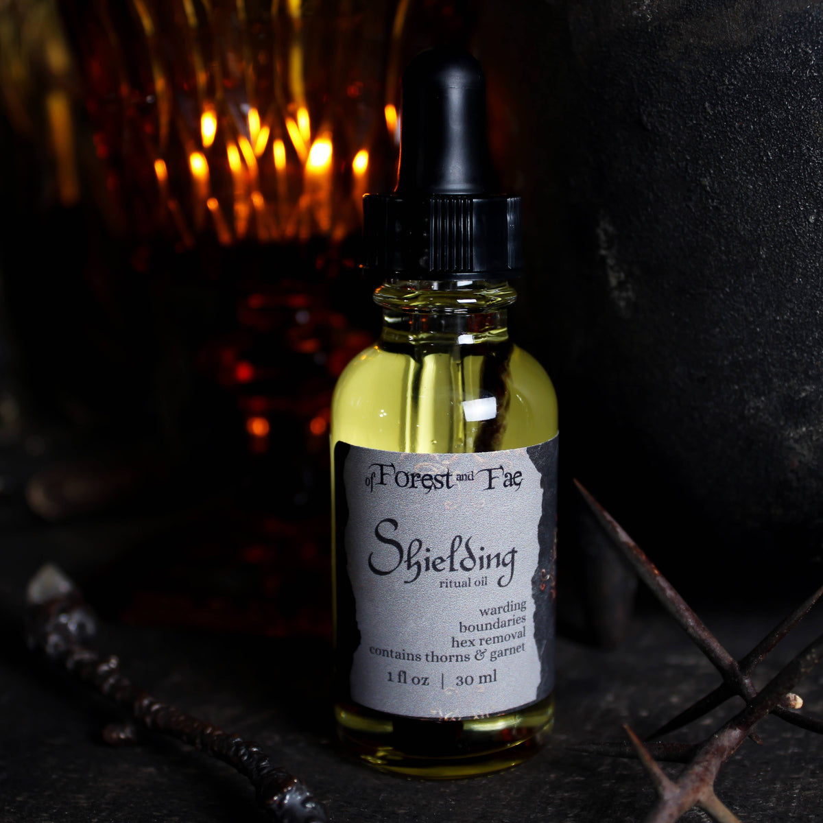 Shielding Ritual Oil • Altar Oil for Warding  Hex Removal