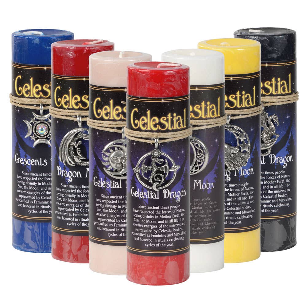 Celestial Pewter Pendant Candles: CELESTIAL DRAGON