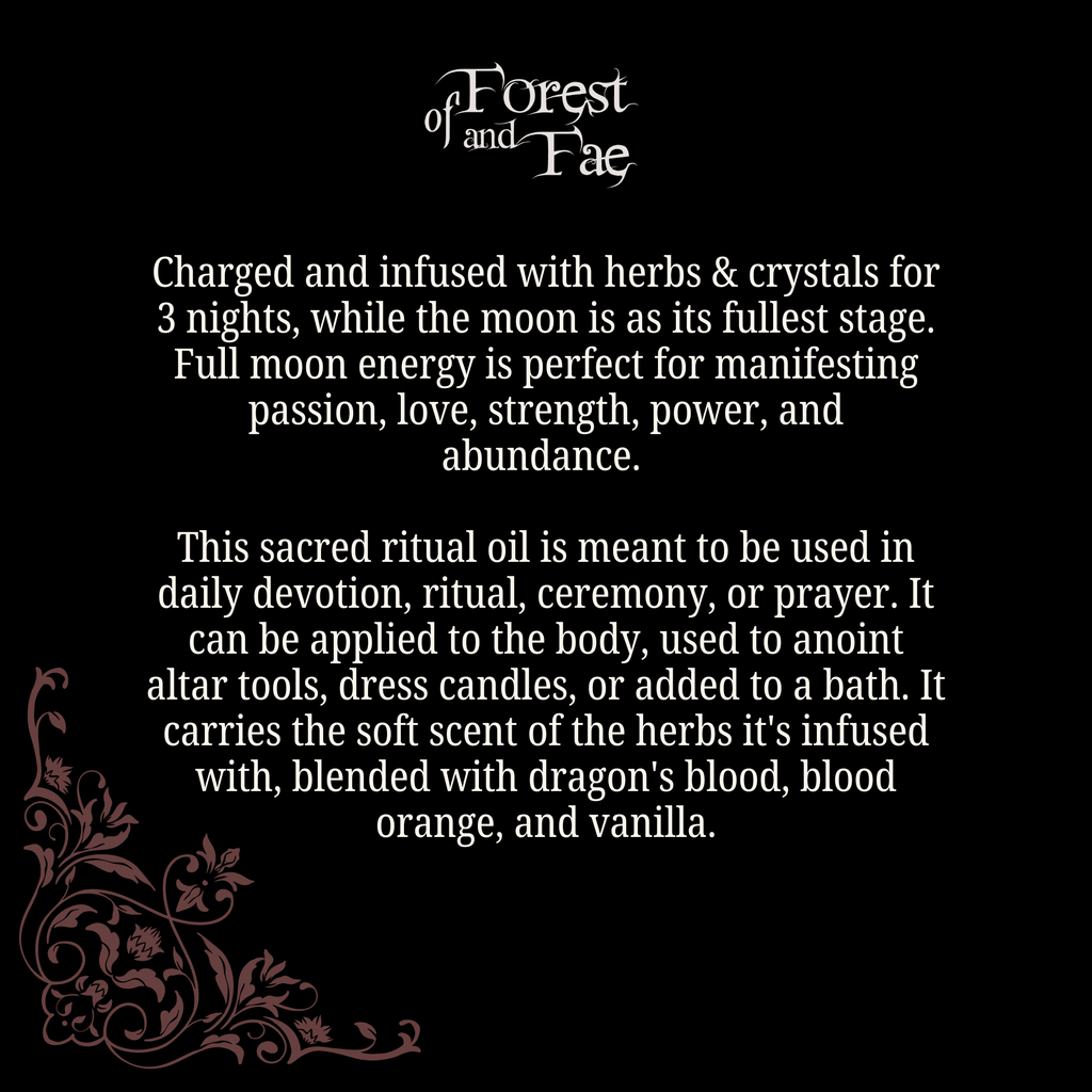 Attraction Ritual Oil • Witchy Love & Abundance Altar Oil