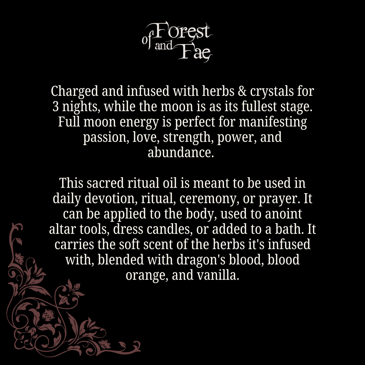 Attraction Ritual Oil • Witchy Love & Abundance Altar Oil