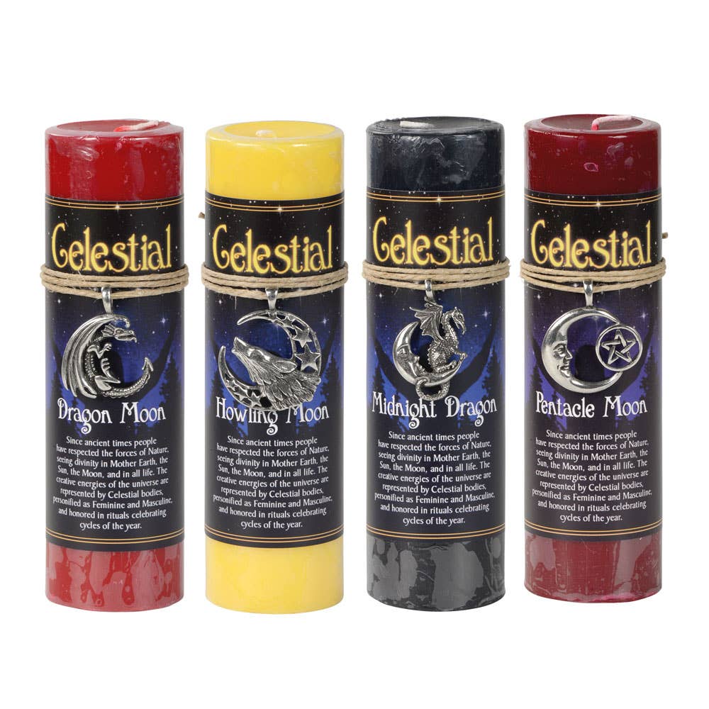 Celestial Pewter Pendant Candles: CELESTIAL DRAGON