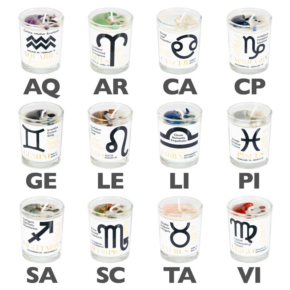 SMALL ZODIAC CANDLES: CANCER (OPALITE)
