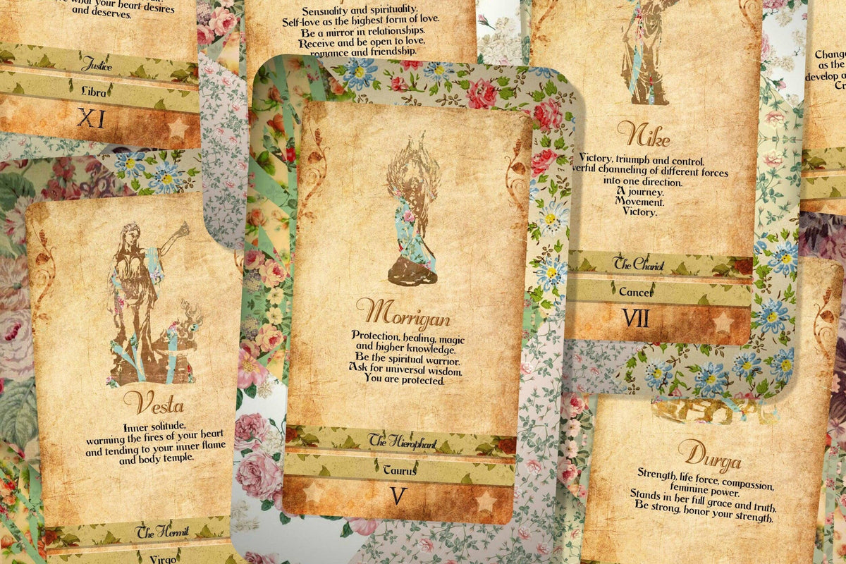 Tarot Deck - Goddess Power Cards - Major Arcana - Sacred Fem
