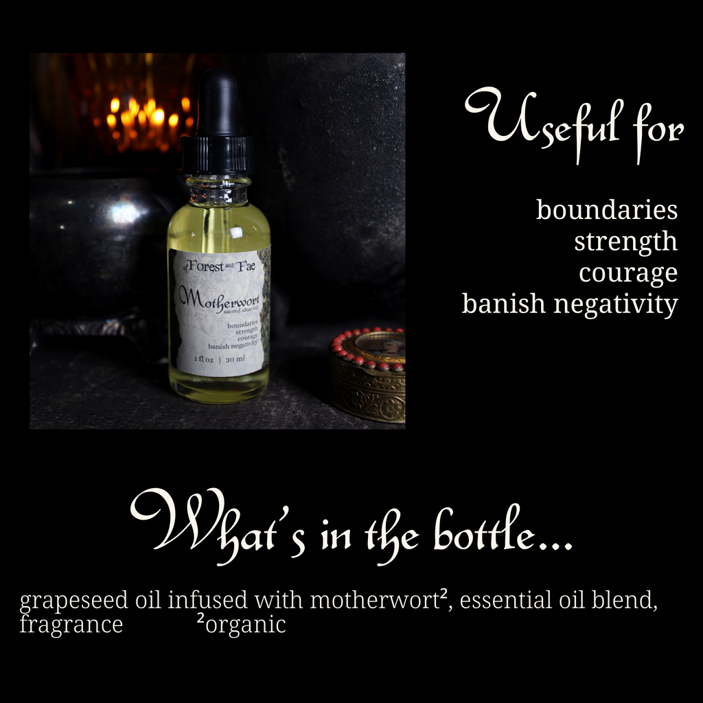 Motherwort Sacred Altar Oil • Ritual Oil • Empath Protection