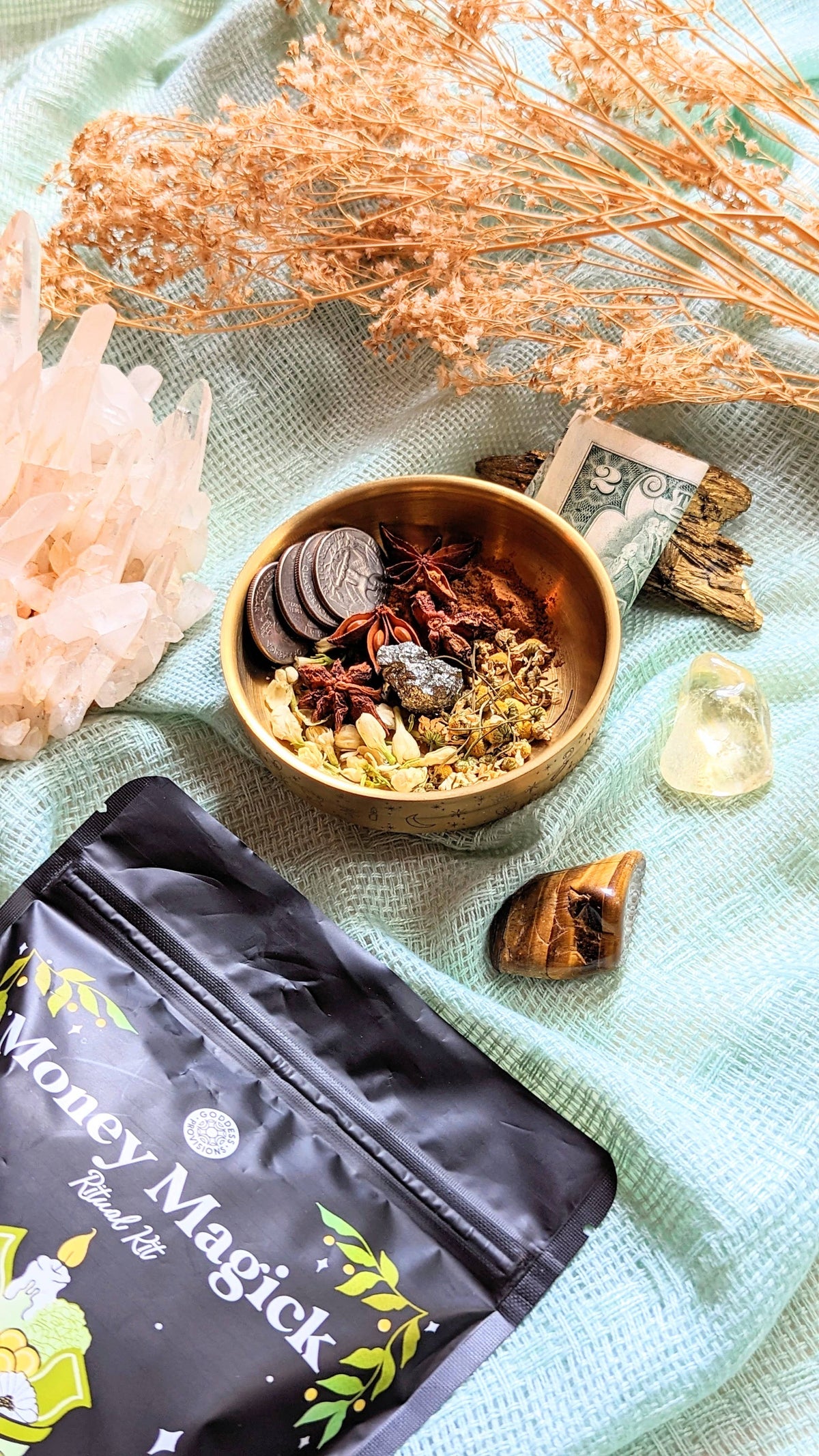 Money Magick Ritual Kit - Abundance  Prosperity  Manifest